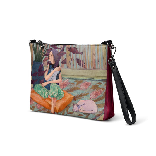 Artistic Crossbody Bag, a young pricess's Dream Song, all over print - PastelWhisper