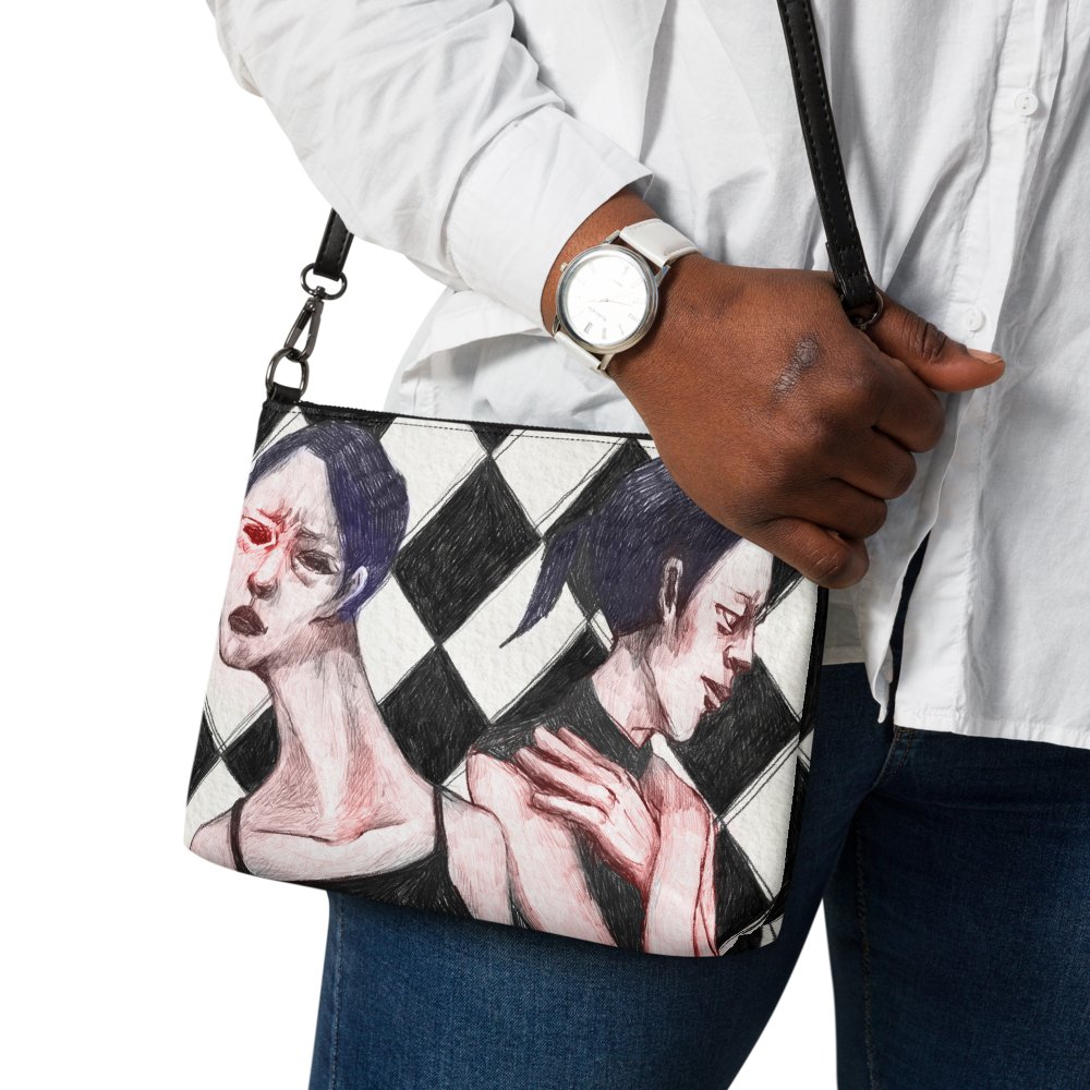 Artistic Crossbody Bag, Sorrow - PastelWhisper