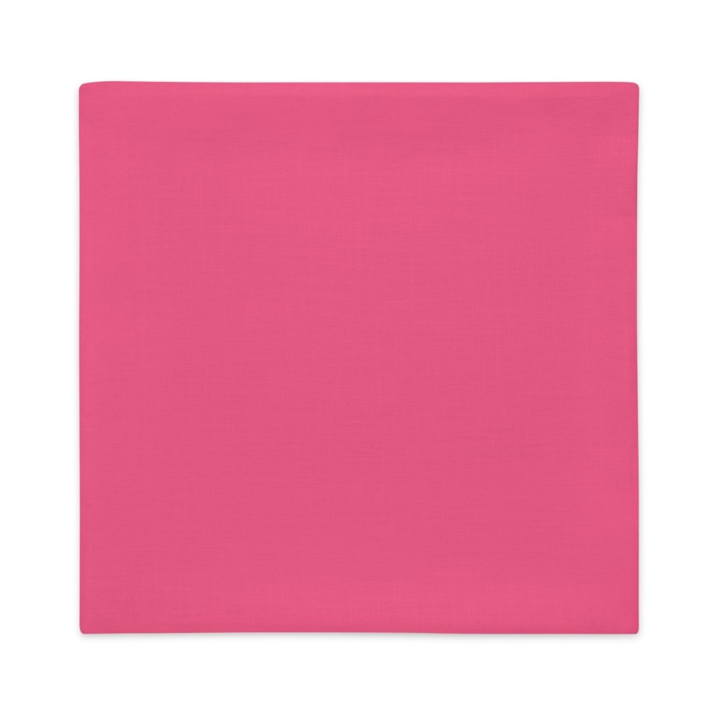 Brink Pink Flower Drawing Premium Pillow Case, 18"x18", 22"x22" - PastelWhisper