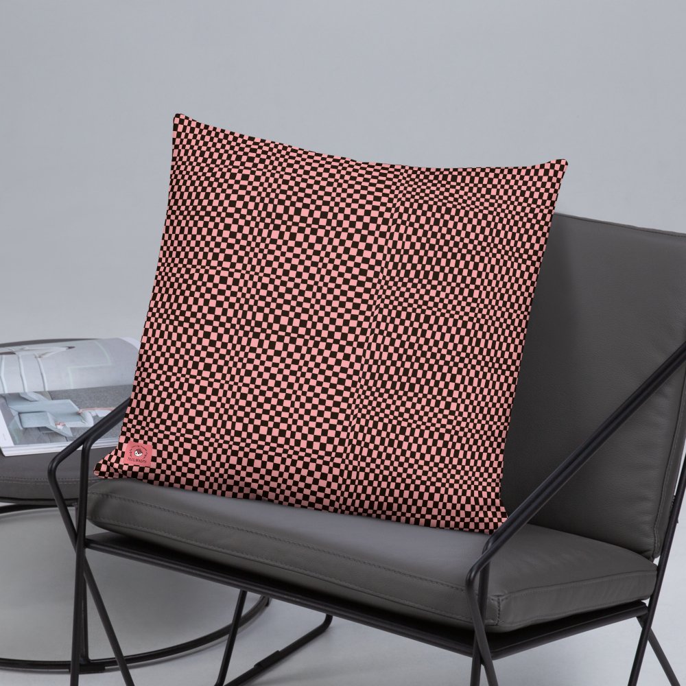 Buffalo Pattern, Wewak Red Checker, Premium Pillow, 18"x18", 20"x12", 22"x22" - PastelWhisper