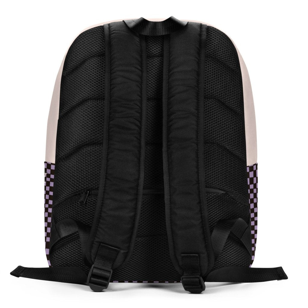 Custom Name Heaven Cat Pink Minimalist Backpack, Personalized. - PastelWhisper