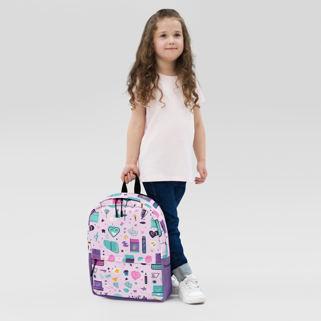 Custom Name Purple Backpack : Personalized Name - PastelWhisper