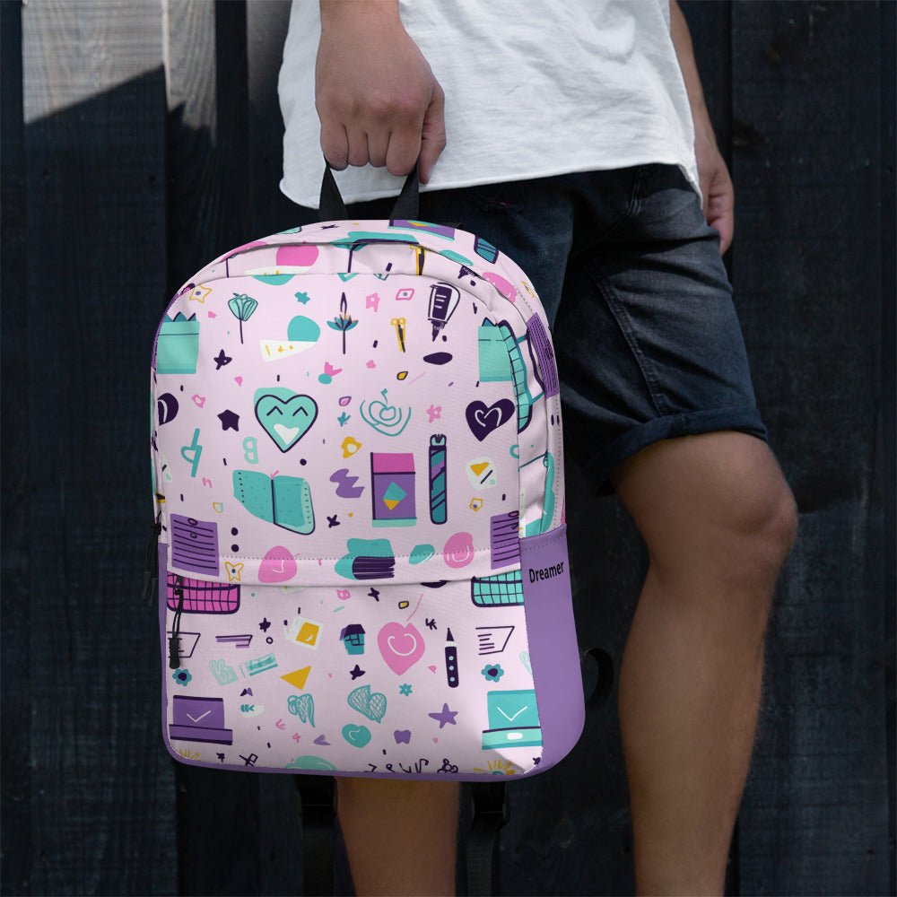 Custom Name Purple Backpack : Personalized Name - PastelWhisper