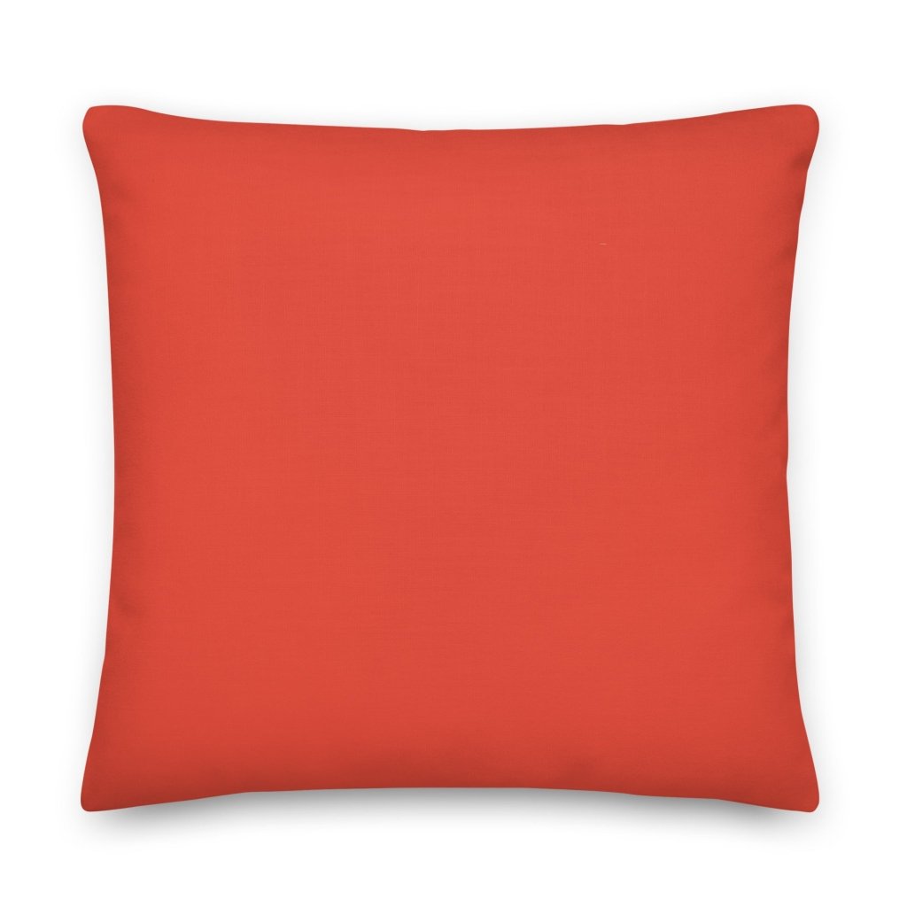 Custom Photo Premium Pillow-OrangeRed - PastelWhisper