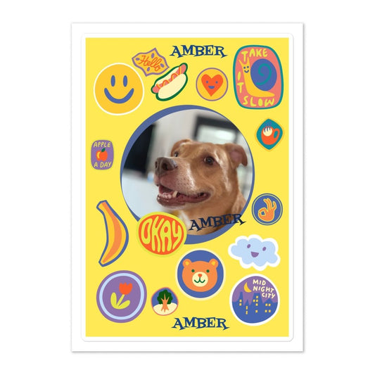 Custom Photo Sticker Sheet II - PastelWhisper
