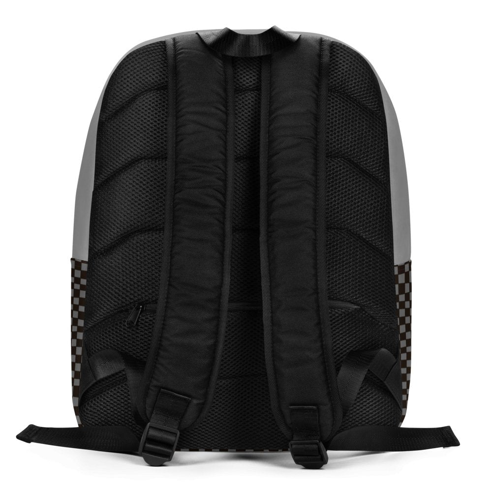 Custom your name Black Cat Minimalist Grey Backpack: Personalized Name - PastelWhisper