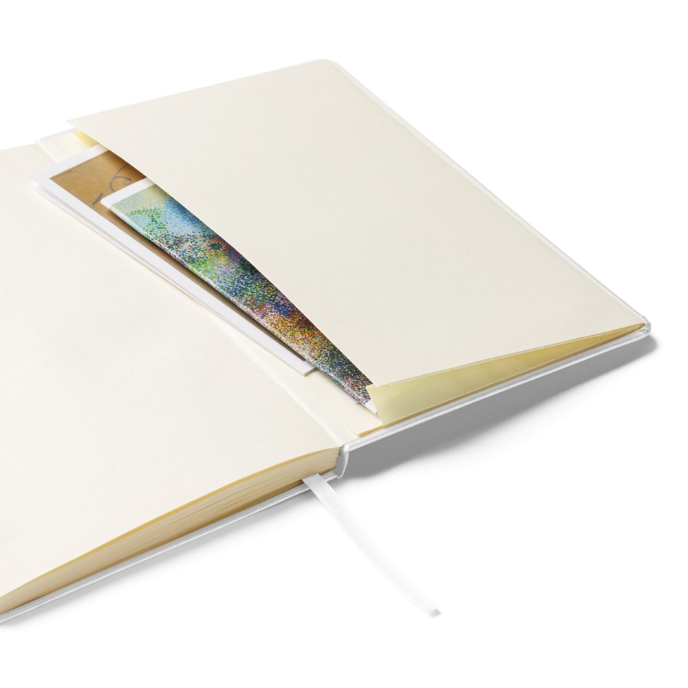 More coffee required illust Hardcover bound notebook, Personalized - PastelWhisper