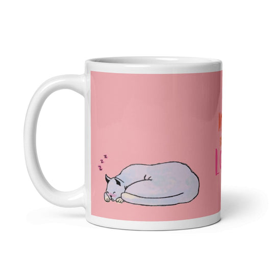 My Cat Everyday Love, White Glossy Mug, 11oz, 15oz, 20oz - PastelWhisper