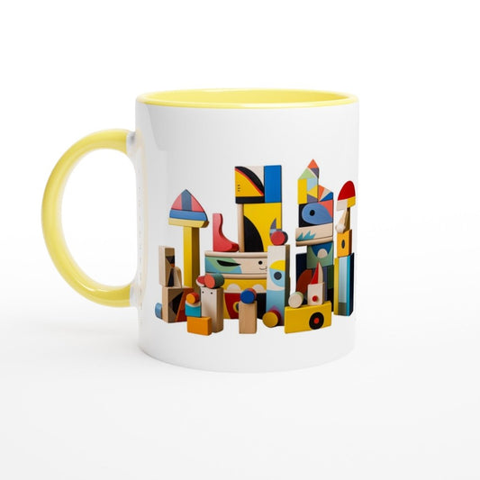 Persoanlized Mug for Kids Birthday : White 11oz Ceramic Mug with Color Inside - PastelWhisper