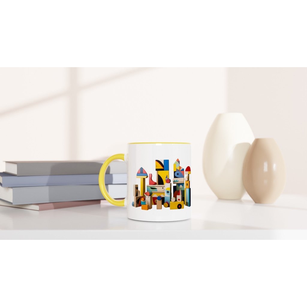 Persoanlized Mug for Kids Birthday : White 11oz Ceramic Mug with Color Inside - PastelWhisper