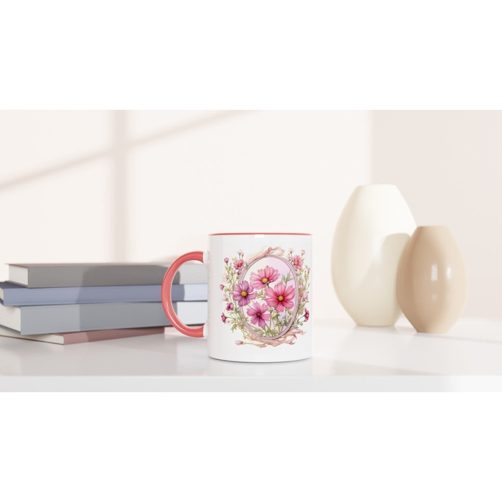 Personalized Happy Mother's Day Cosmos White 11oz Ceramic Mug - PastelWhisper