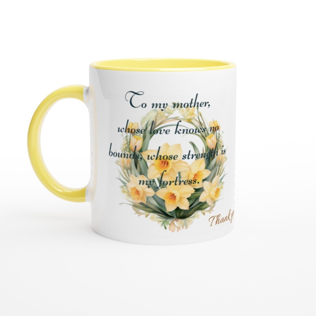 Personalized Happy Mother's day White 11oz Ceramic Mug - PastelWhisper