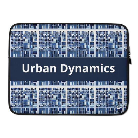 Urban Dynamic Blue Laptop Sleeve, 13", 15" - PastelWhisper